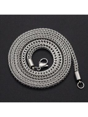 Foxtail Chain Necklace Stainless Steel